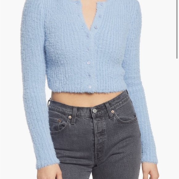 NWOT. BP fuzzy crop sweater top . Never worn. Perfect condition. Super cute. - Picture 8 of 8